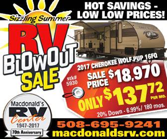 Sizzling Summer RV Blowout Sale - banner ad
