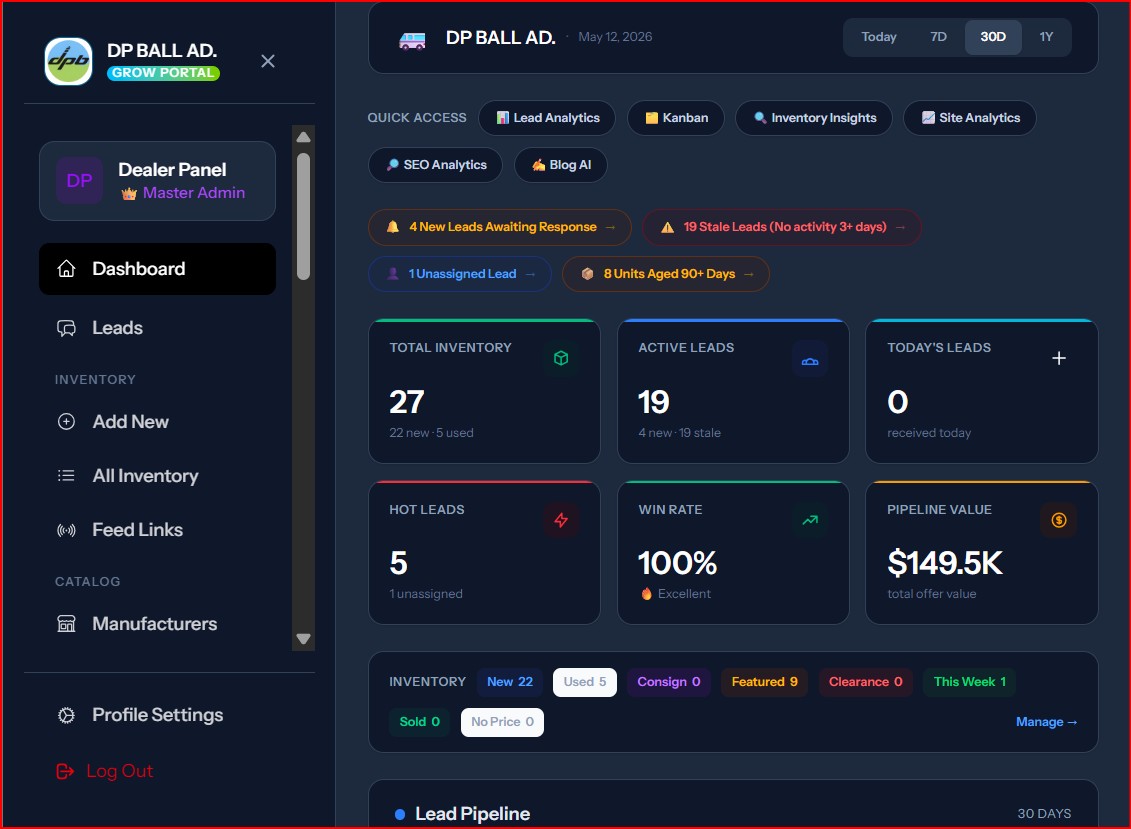 DealerGrow Dashboard